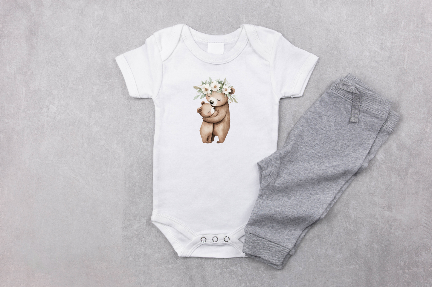 Bügelbild Bär Mama&Mini