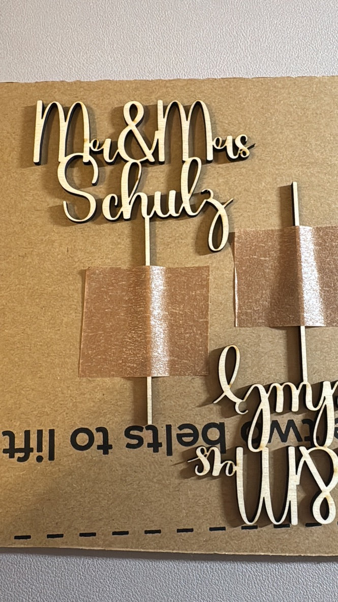 Caketopper Hochzeitstorte