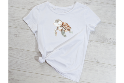 Bügelbild Schildkröte Boho