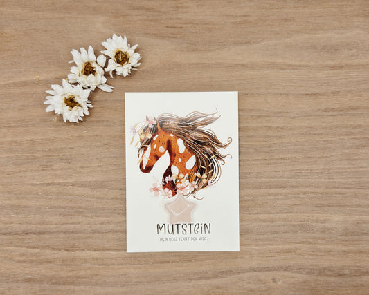 Mutstein Pferd