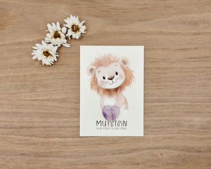 Mutstein Löwe