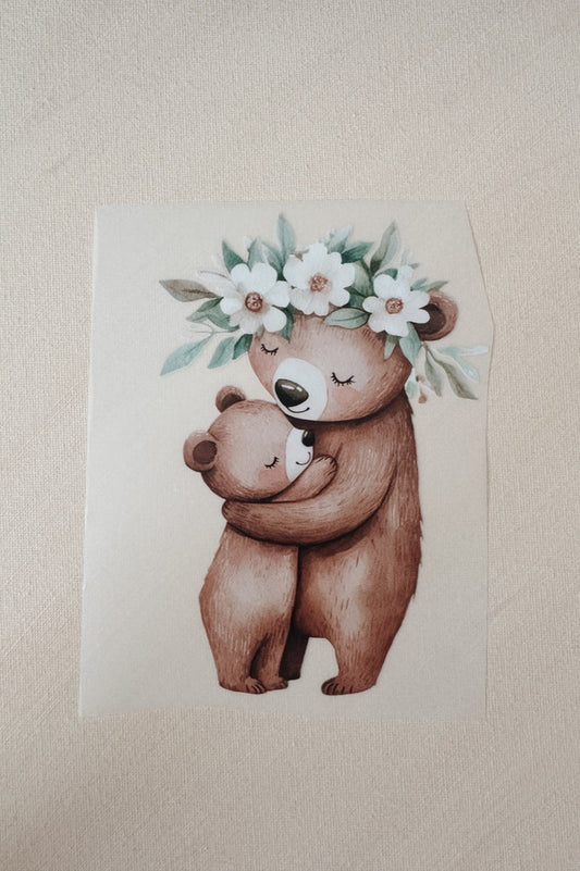 Bügelbild Bär Mama&Mini