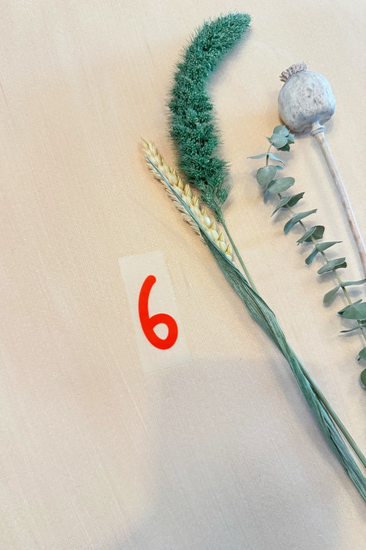 Bügelbild Zahl 6