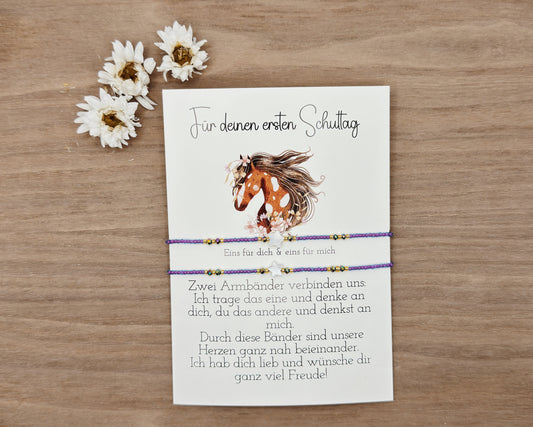 Mutmacherarmband Pferd